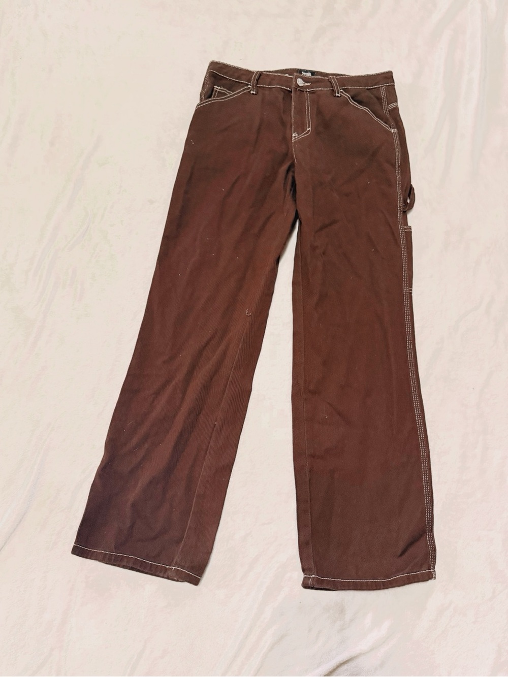 Men's Brown Cargo Pants with Utility Pocket
